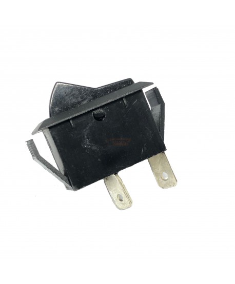 DEVIATORE A BILANCIERE UNIPOLARE TASTO N.ON-OFF-ON NERO